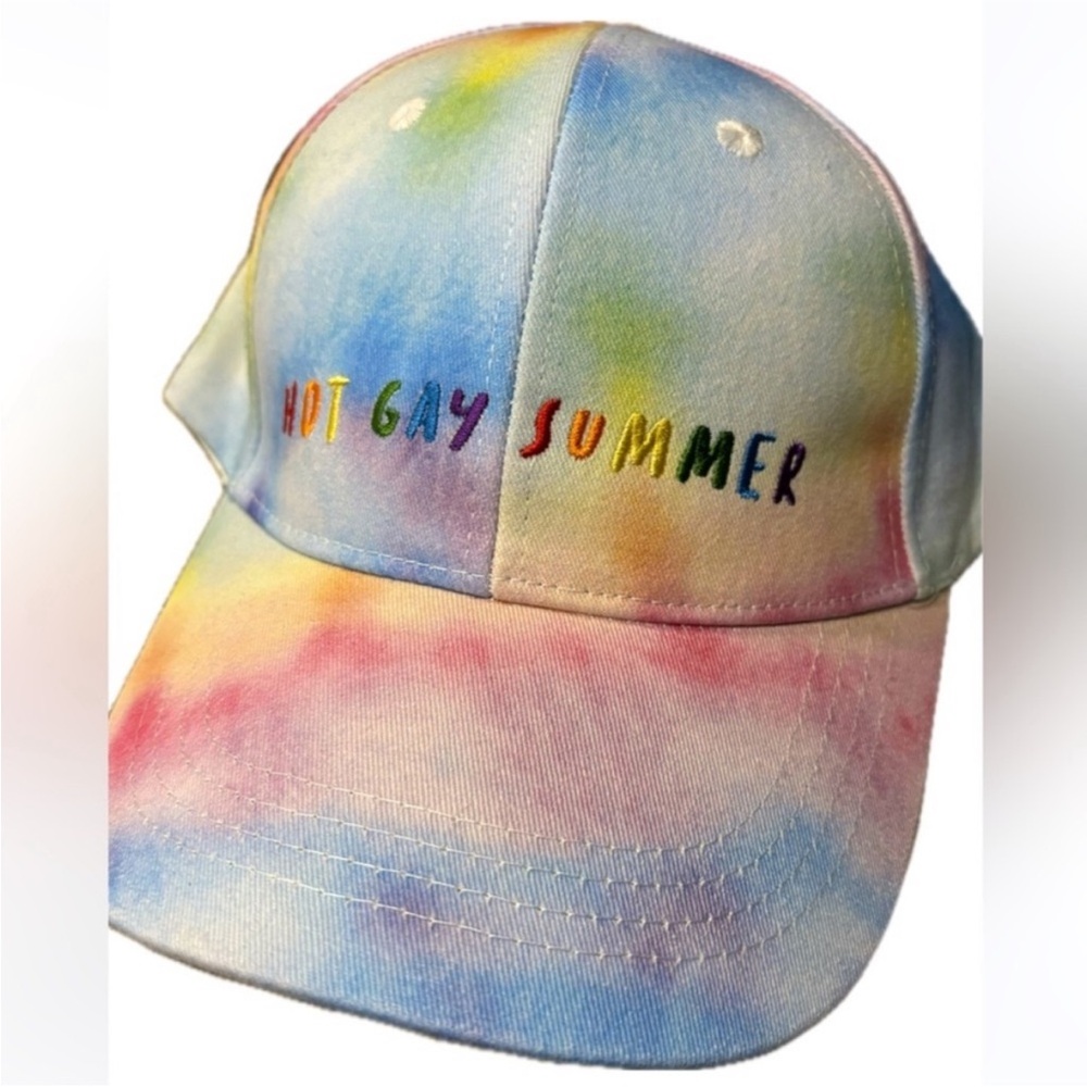 NWT Colorful Tie-Dye Gay Summer Strapback Trucker Hat